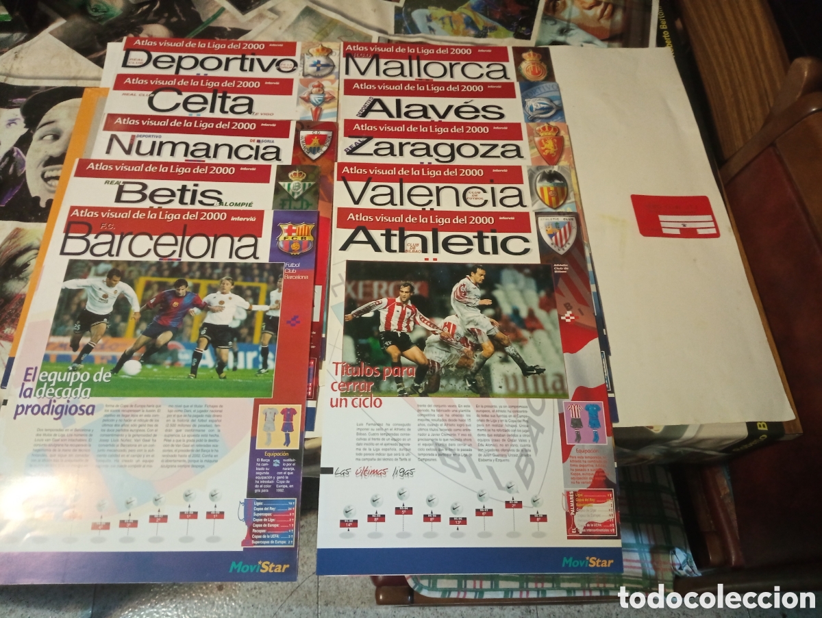 Coleccionismo deportivo: Libro atlas visual de la liga 1999-2000 - Foto 3