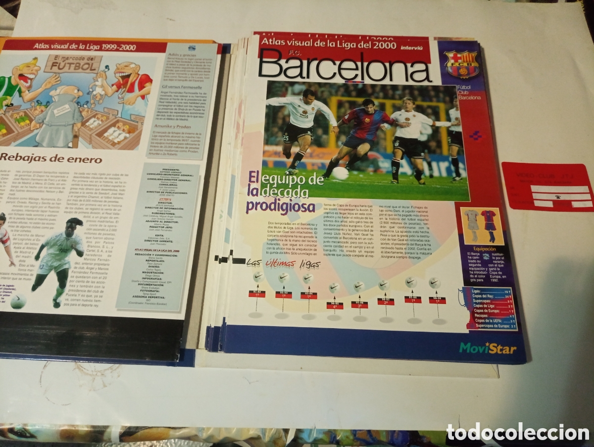 Coleccionismo deportivo: Libro atlas visual de la liga 1999-2000 - Foto 5