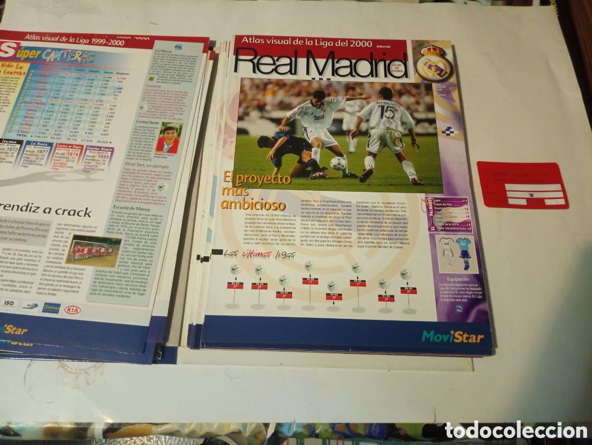 Coleccionismo deportivo: Libro atlas visual de la liga 1999-2000 - Foto 6