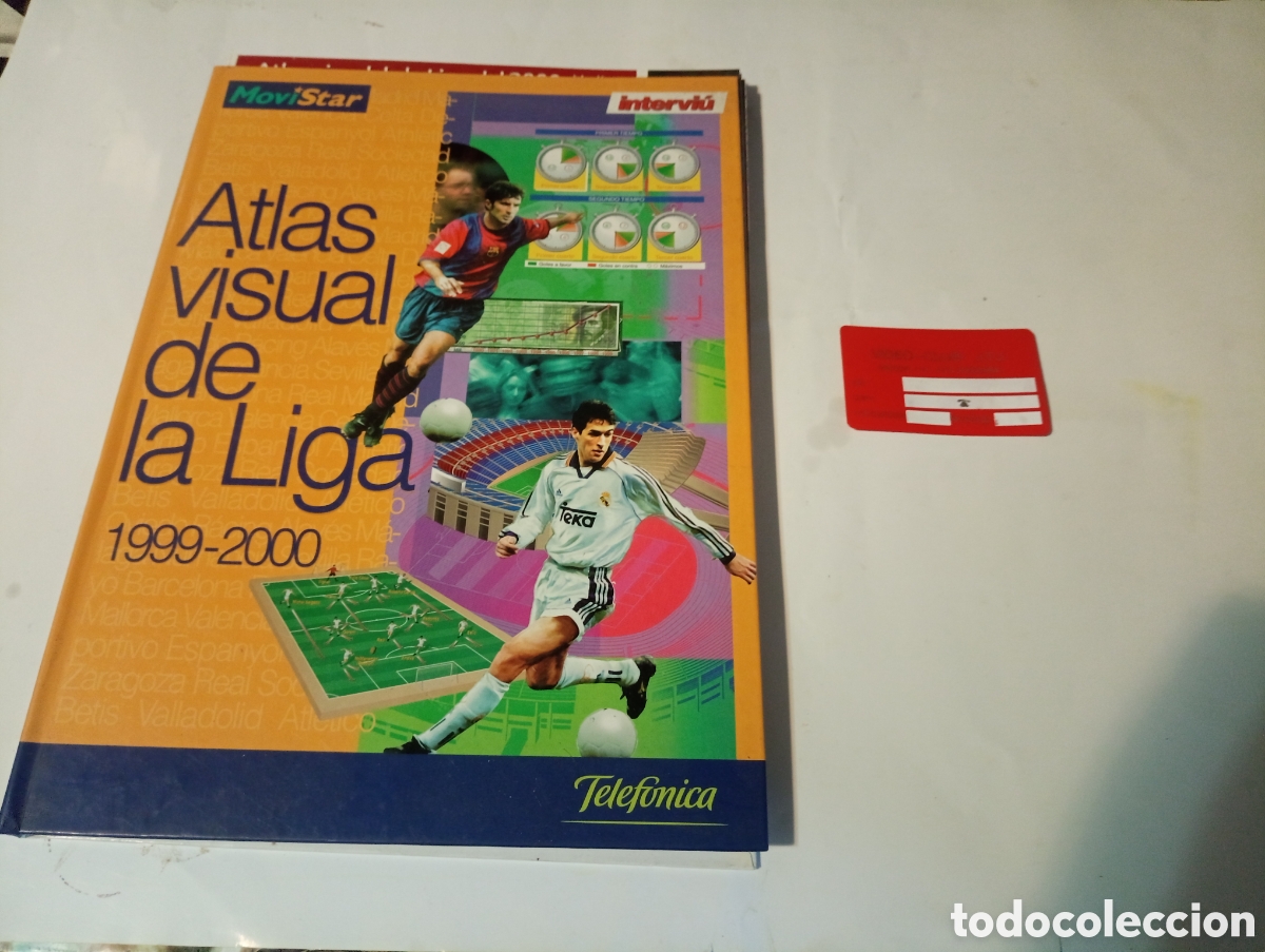 Coleccionismo deportivo: Libro atlas visual de la liga 1999-2000 - Foto 1
