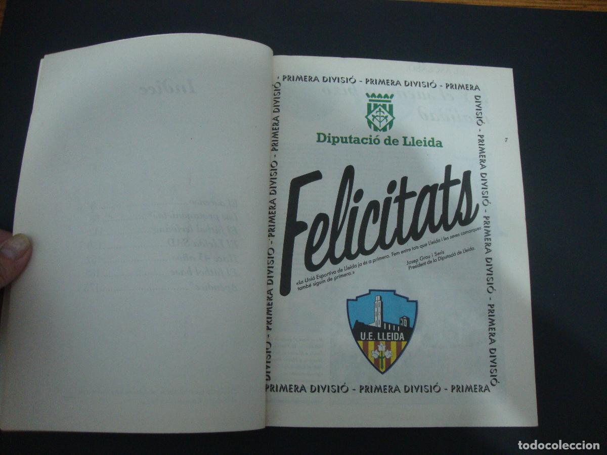 Coleccionismo deportivo: LIBRO U E LLEIDA UNA TEMPORADA DE PRIMERA SEGRE - Foto 2
