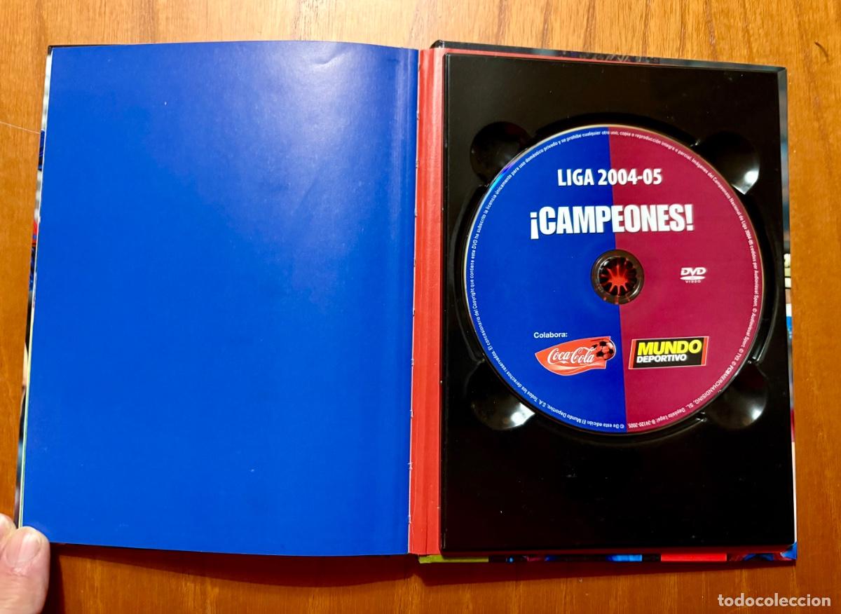 Coleccionismo deportivo: &iexcl;CAMPEONES! LIGA 2004-2005 BAR&Ccedil;A LIBRO + DVD - Foto 7