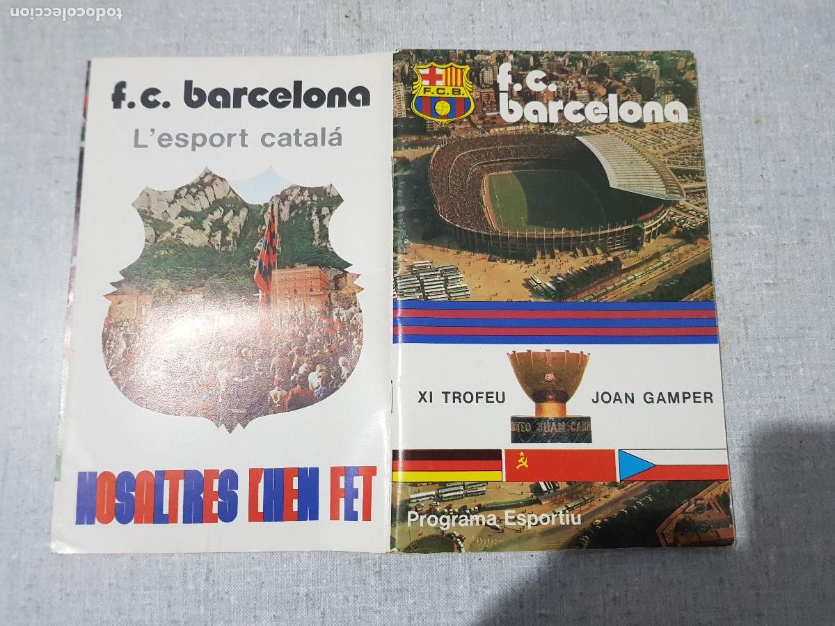 Coleccionismo deportivo: F.C.F. F.C.BARCELONA XI TROFEO JOAN GAMPER 1976