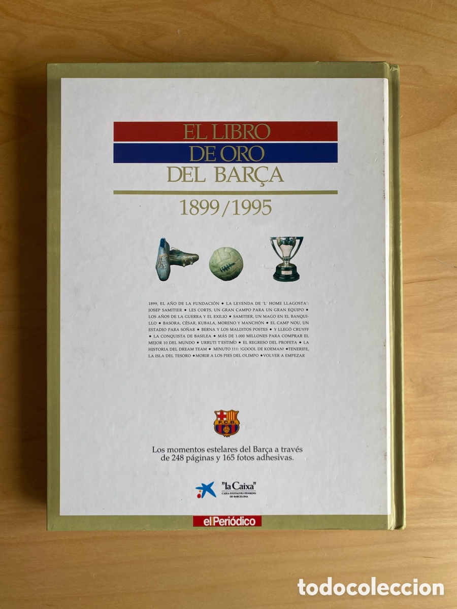 Coleccionismo deportivo: Libro de Oro del Bar&ccedil;a 1899-1995 (completo) - Foto 2