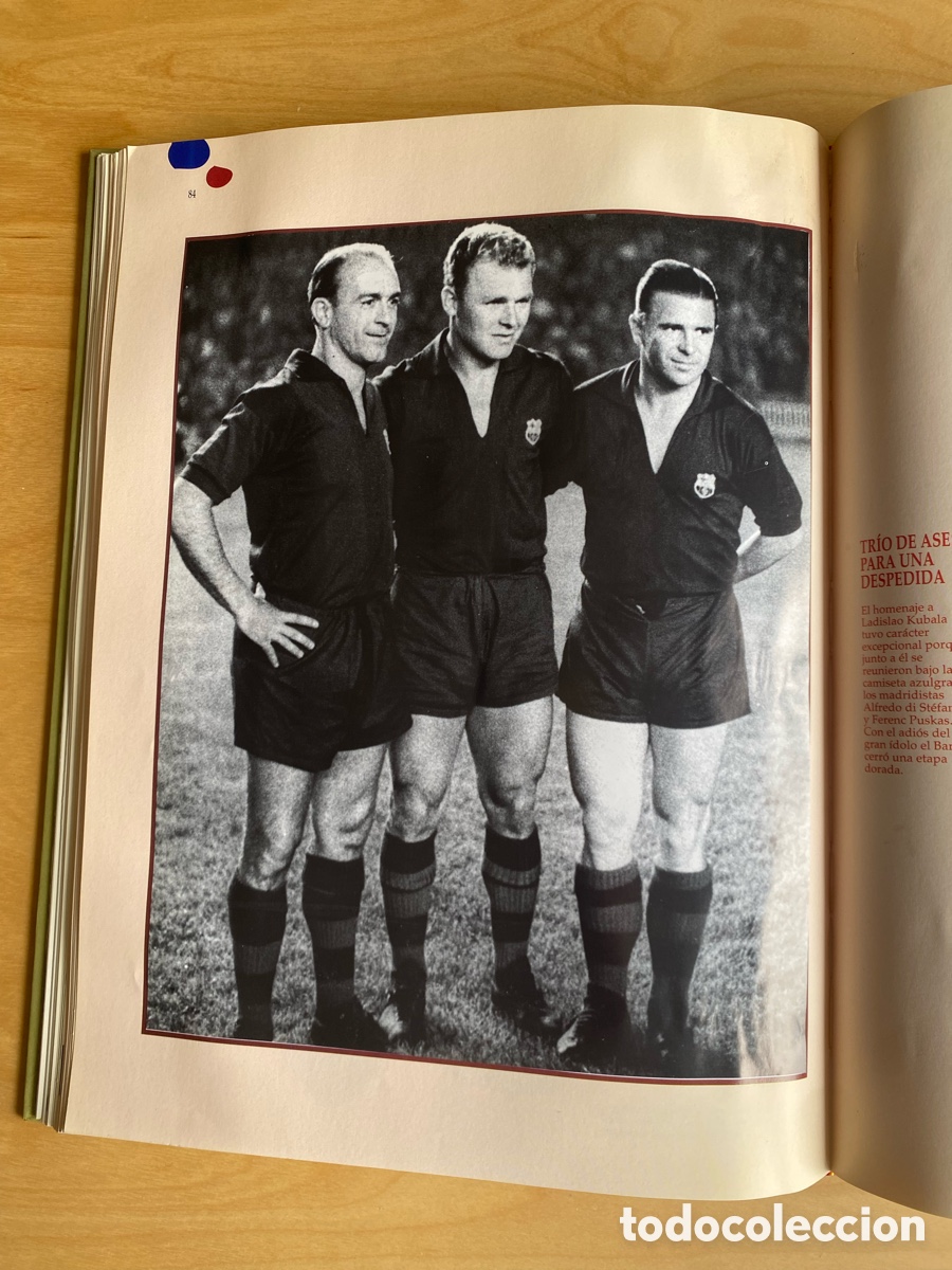 Coleccionismo deportivo: Libro de Oro del Bar&ccedil;a 1899-1995 (completo) - Foto 7