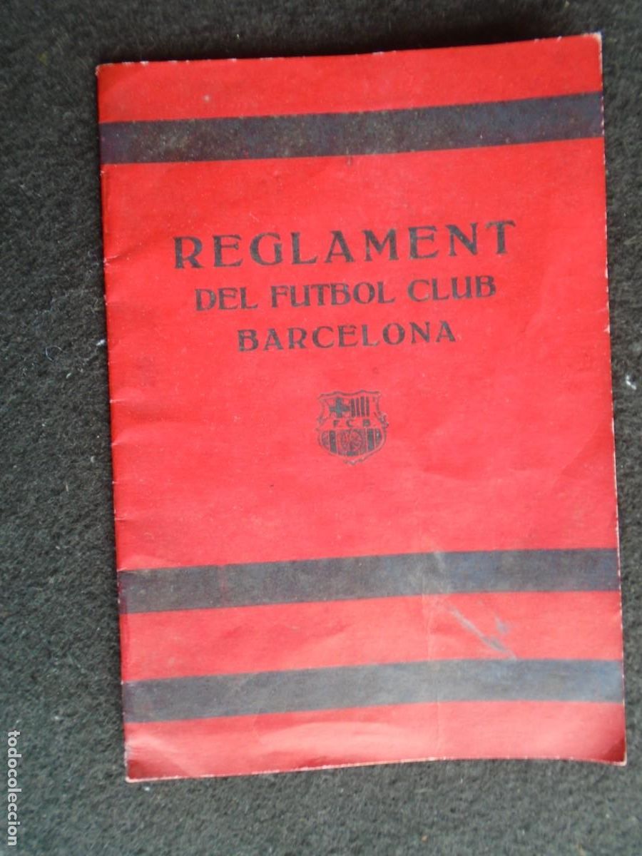 Coleccionismo deportivo: (F-260410)REGLAMENT DEL FUTBOL CLUB BARCELONA 27 de JUNIO 1920