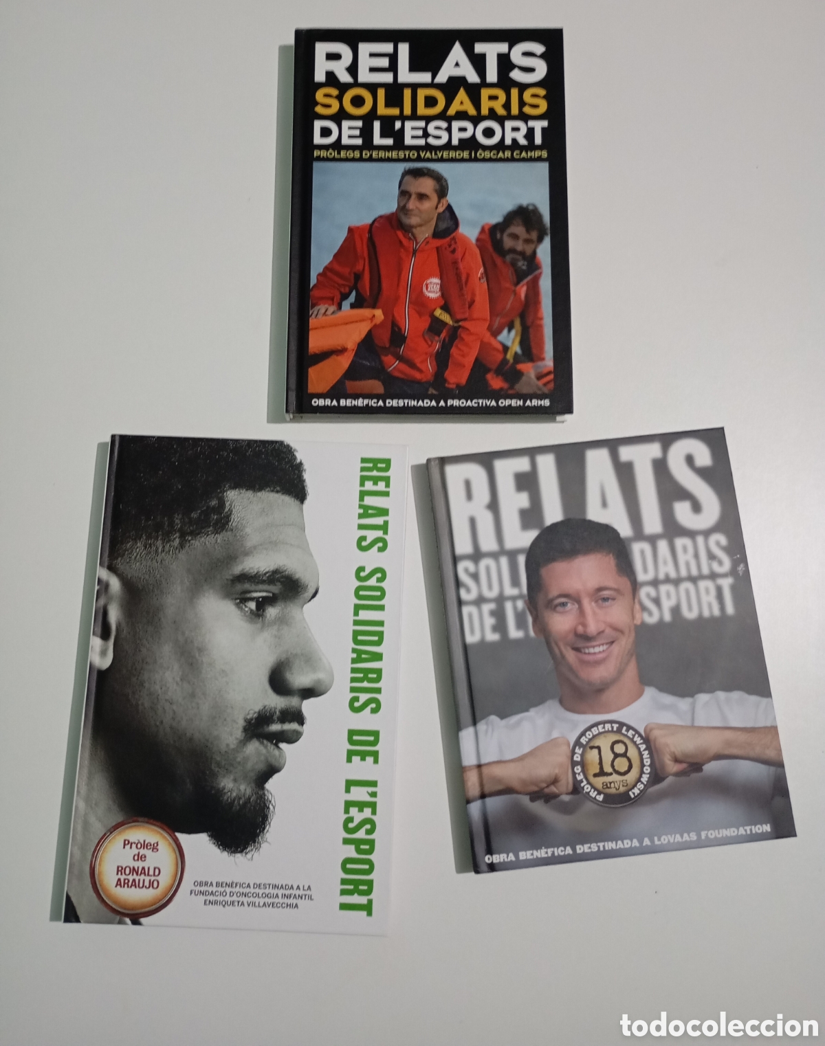 Coleccionismo deportivo: Lewandowski Araujo Valverde Relats Solidaris de l'Esport Futbol Club Barcelona
