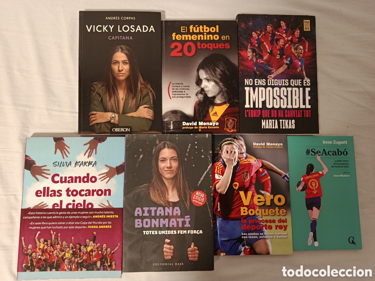 Coleccionismo deportivo: Pack 7 Libros Futbol Femenino