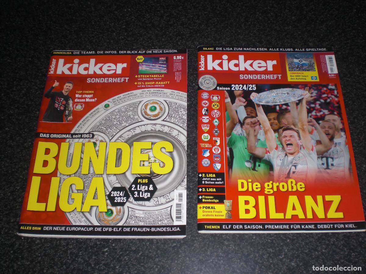 Coleccionismo deportivo: GU&Iacute;A KICKER SONDERHEFT BUNDESLIGA 2024/25 + KICKER BILANZ 2024/25