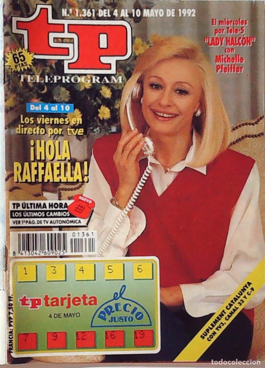 Coleccionismo deportivo: revista tp raffaella carra rafaella rafaela completa 1361