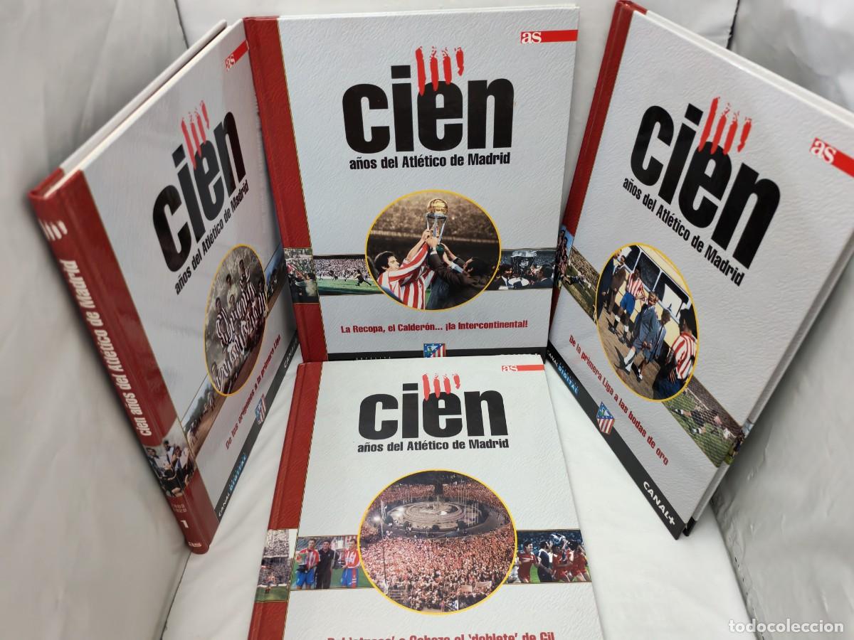 Coleccionismo deportivo: Cien a&ntilde;os del Atl&eacute;tico de Madrid, Tomos 1, 2, 3 y 4 (Obra completa en 4 tomos, Tapa dura)