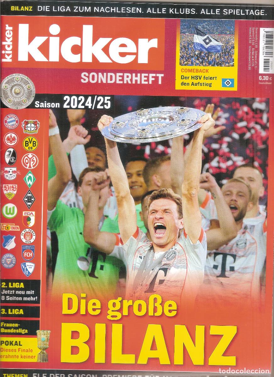 Coleccionismo deportivo: GU&Iacute;A KICKER BUNDESLIGA BILANZ 2024/25 ALEMANIA