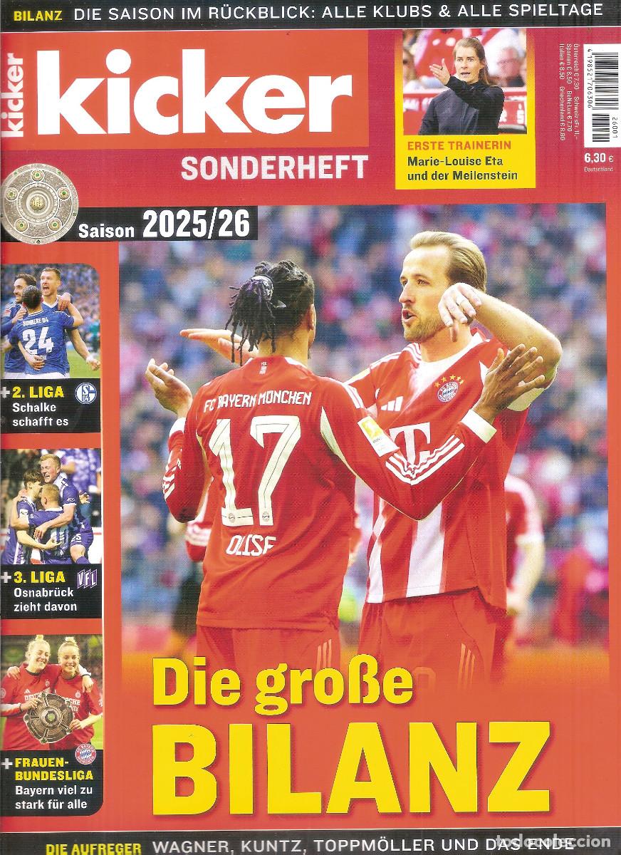 Coleccionismo deportivo: GU&Iacute;A KICKER BUNDESLIGA BILANZ 2025/26 ALEMANIA