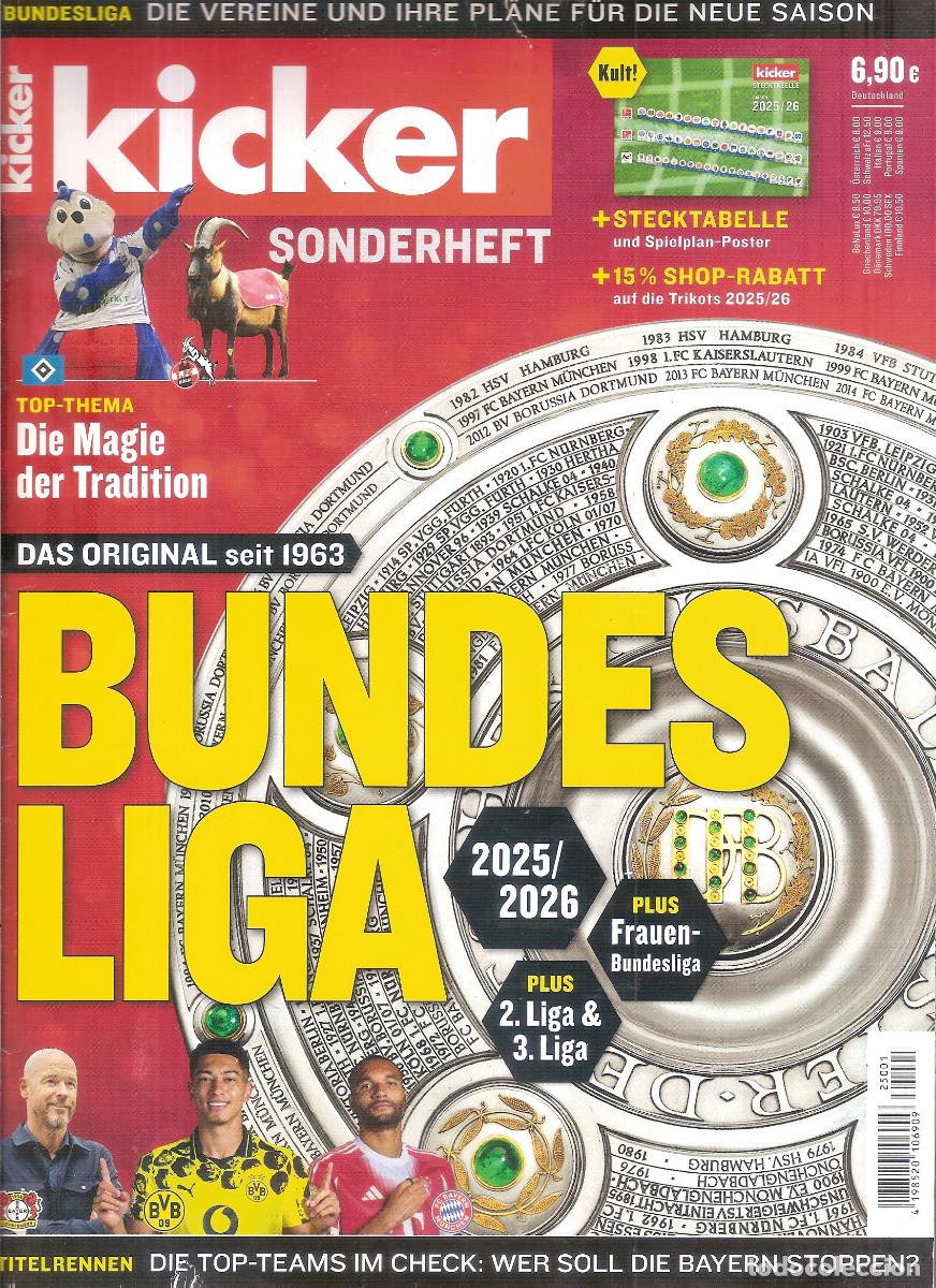 Coleccionismo deportivo: GUIA KICKER BUNDESLIGA 2025/26 25/26 ALEMANIA
