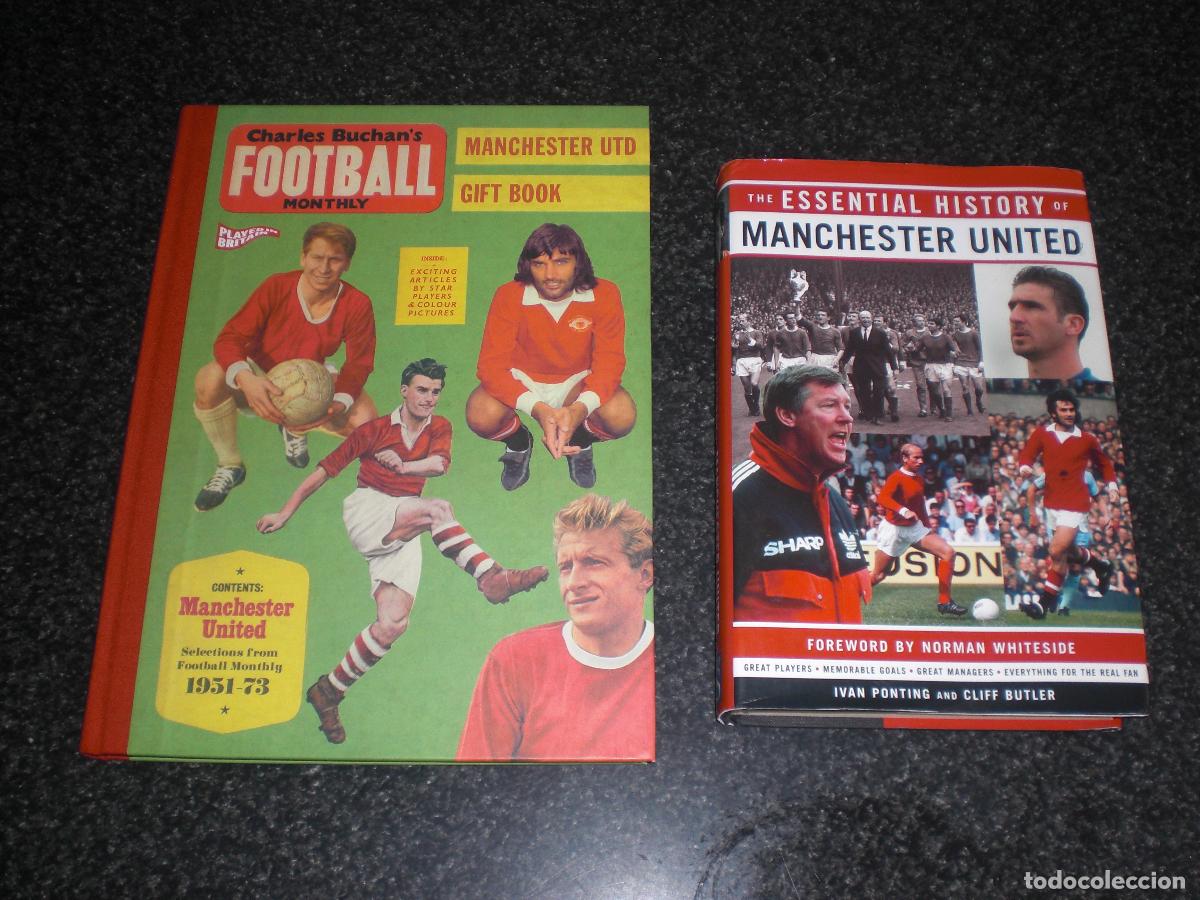 Coleccionismo deportivo: LOTE 2 LIBROS MANCHESTER UNITED INGLATERRA (VER DESCRIPCI&Oacute;N)