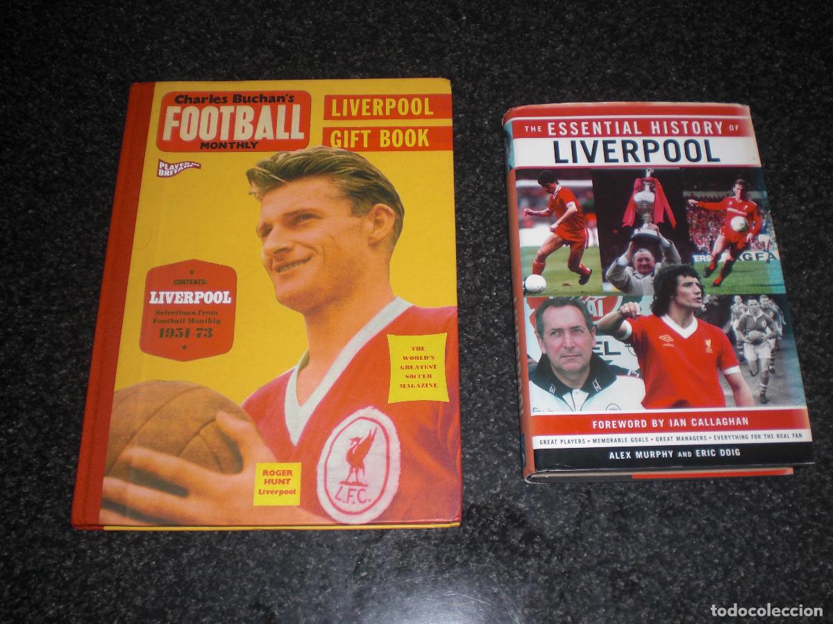 Coleccionismo deportivo: LOTE 2 LIBROS LIVERPOOL INGLATERRA (VER DESCRIPCI&Oacute;N)