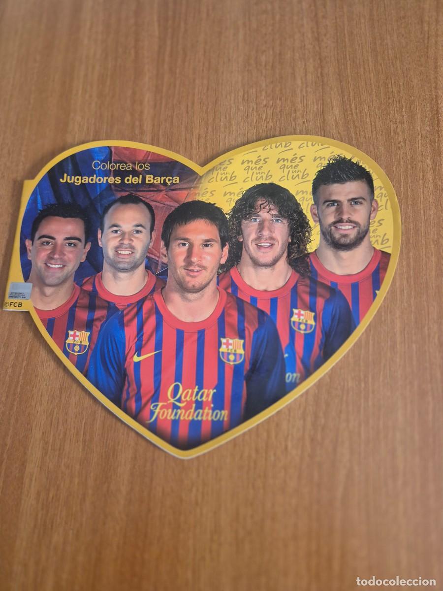 Coleccionismo deportivo: LIBRO COLOREA LOS JUGADORES DEL BAR&Ccedil;A.