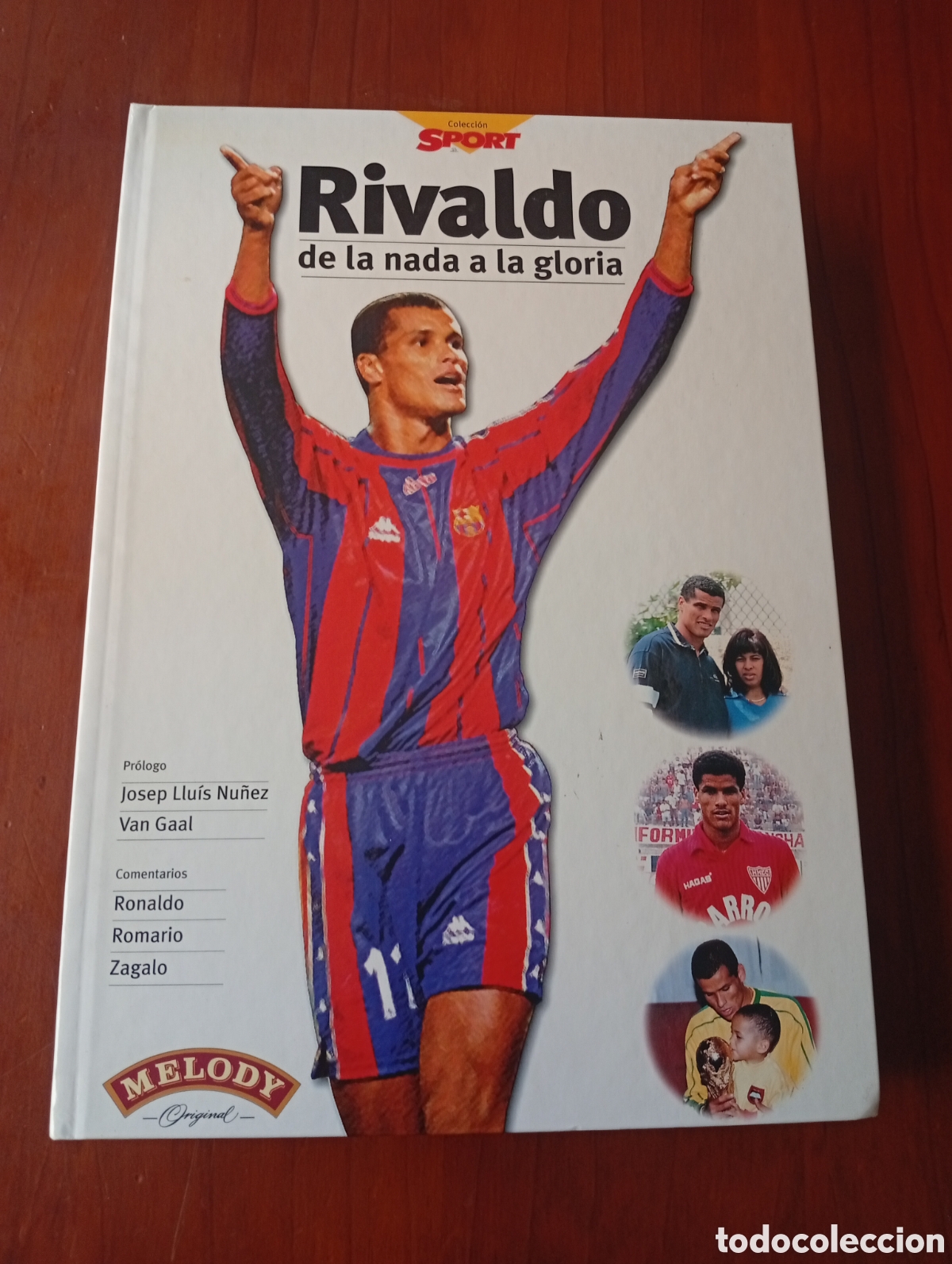 Coleccionismo deportivo: RIVALDO DE LA NADA A LA GLORIA COLECCION SPORT PROMOCIONAL MELODY ORIGINAL CREMA CATALANA VAN GAAL