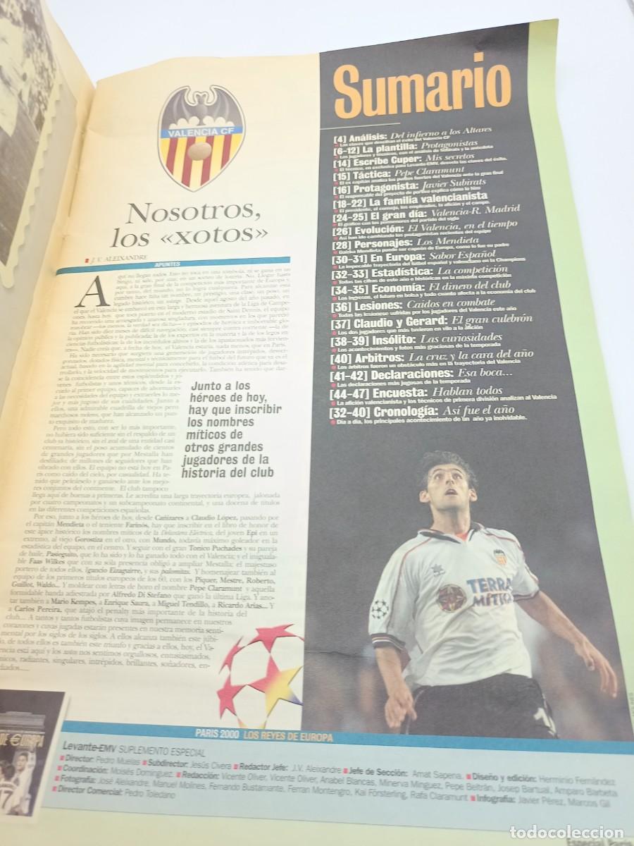 Coleccionismo deportivo: PARIS 2000 VALENCIA CF-SUPLEMENTO ESPECIAL - Foto 2