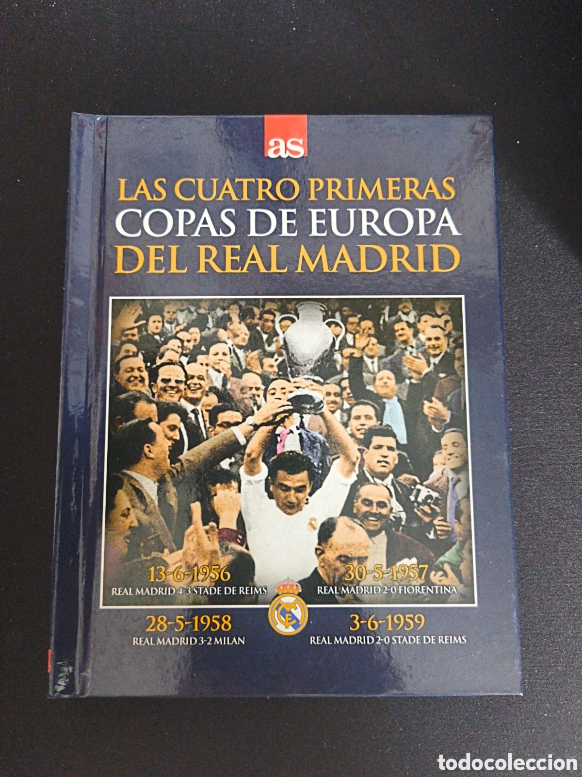 Coleccionismo deportivo: Libro y DVD las cuatro primeras copas de europa del real Madrid