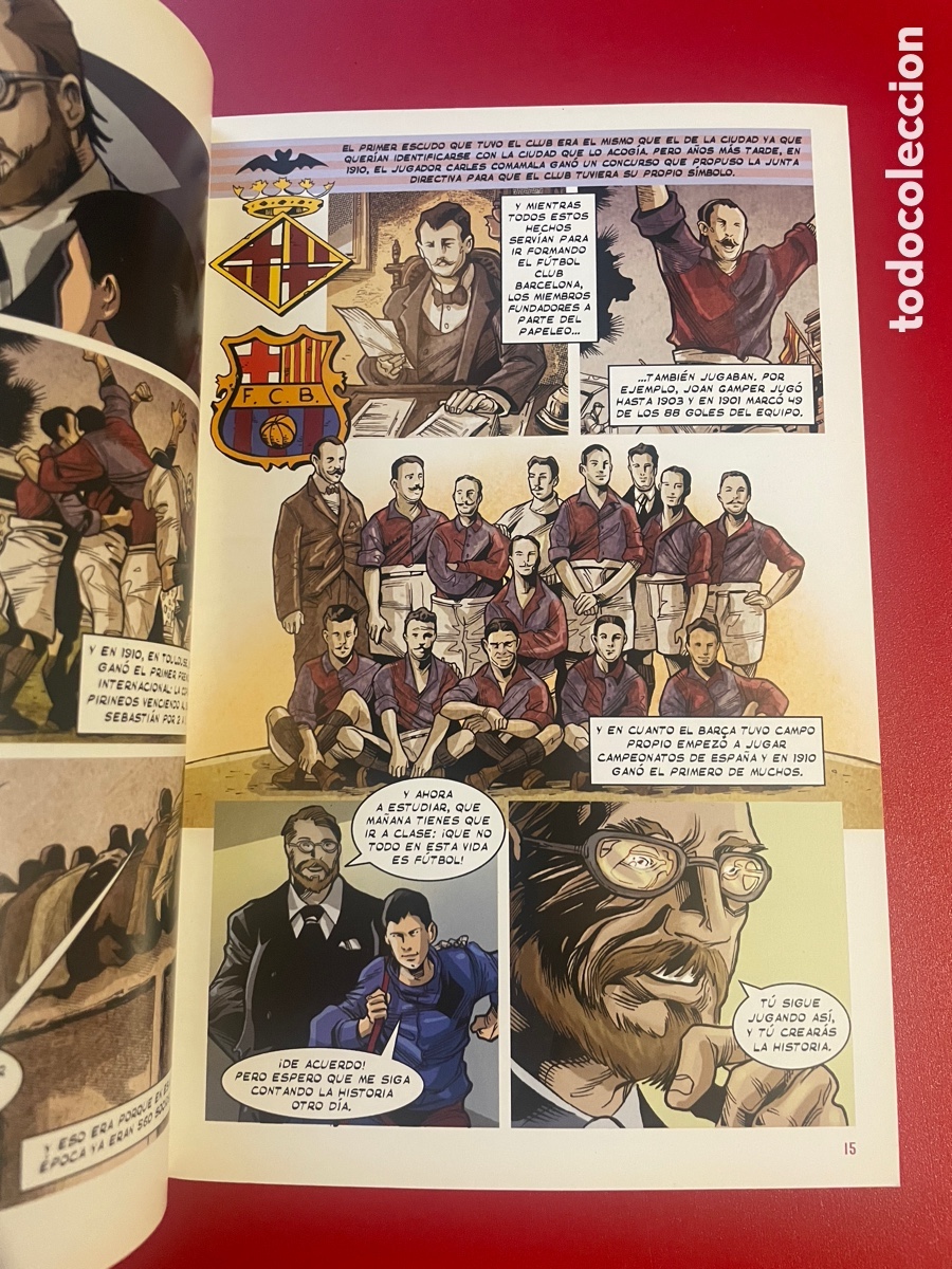 Coleccionismo deportivo: For&ccedil;a Bar&ccedil;a! C&oacute;mic oficial del Bar&ccedil;a. 1899 hasta 2008-2009. - Foto 4