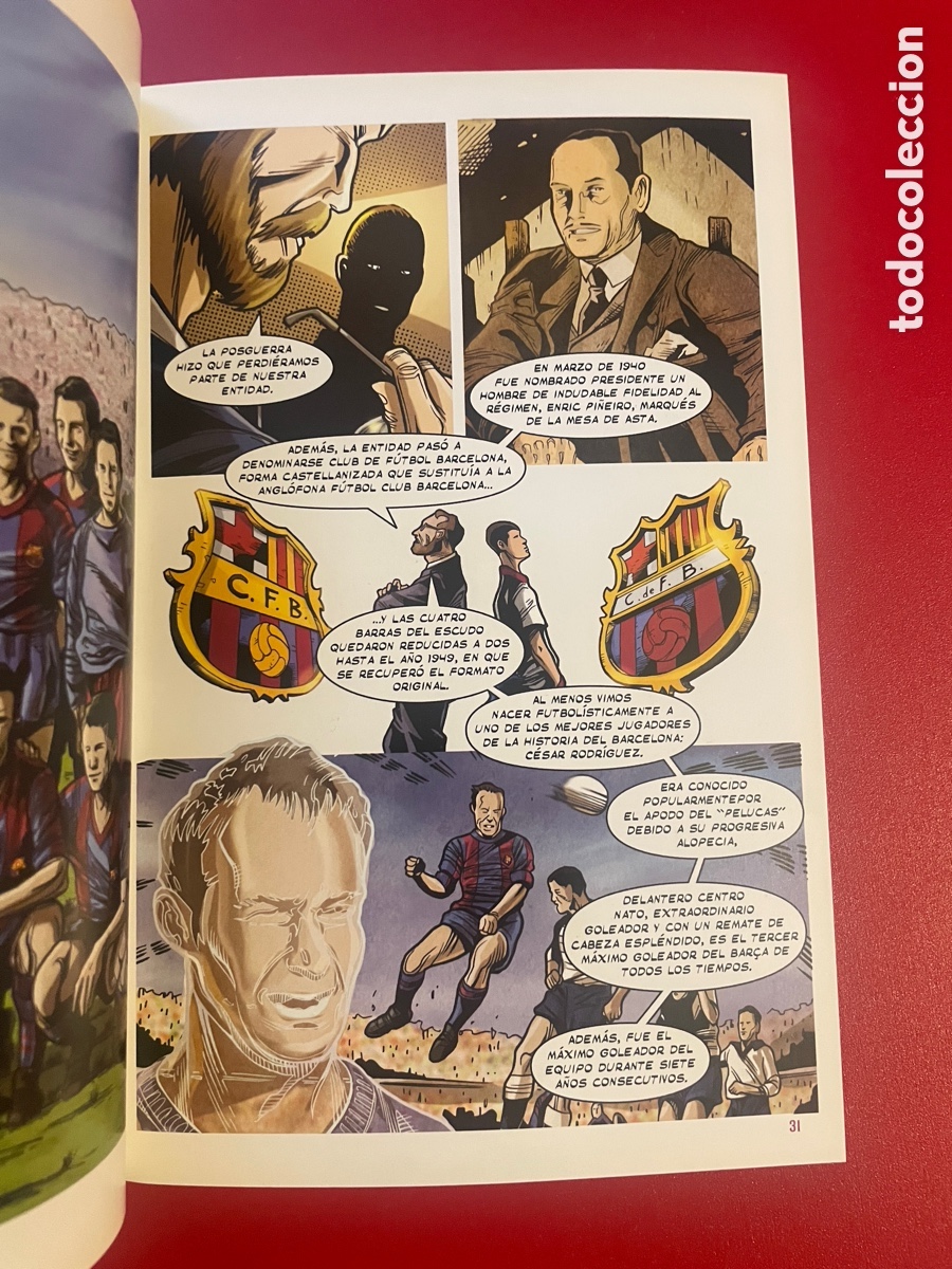 Coleccionismo deportivo: For&ccedil;a Bar&ccedil;a! C&oacute;mic oficial del Bar&ccedil;a. 1899 hasta 2008-2009. - Foto 6