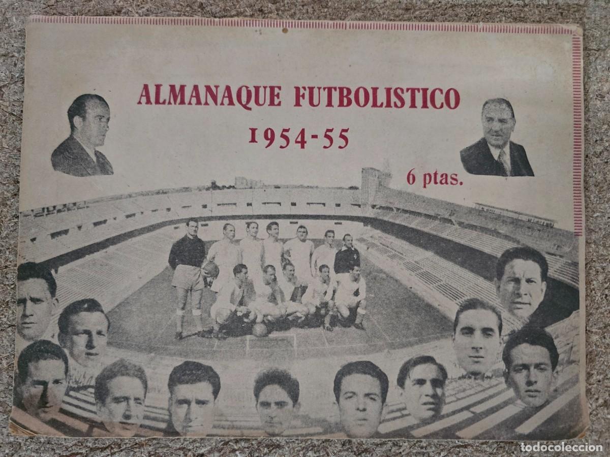 Coleccionismo deportivo: Programa Oficial Almanaque Futbolistico 1954-1955