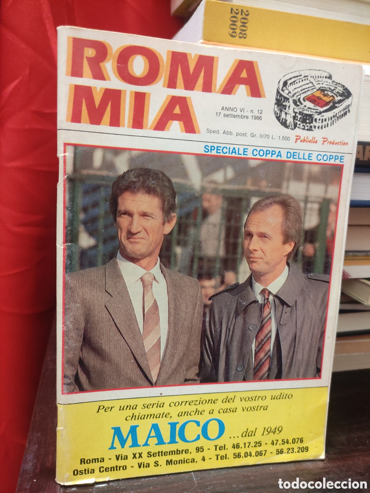 Coleccionismo deportivo: ROMA MIA - ANNO VI - n. 12 - 17 settembre 1986 - ITALIANO - REAL ZARAGOZA