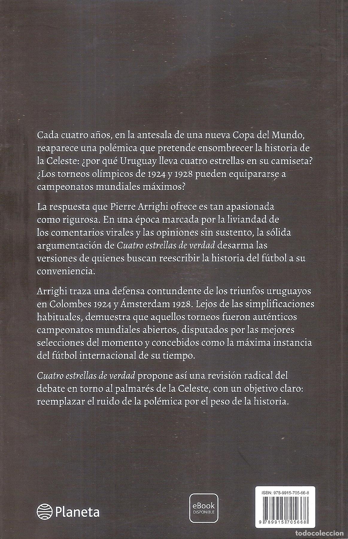 Coleccionismo deportivo: CUATRO ESTRELLAS DE VERDAD URUGUAY CAMPE&Oacute;N - Foto 2