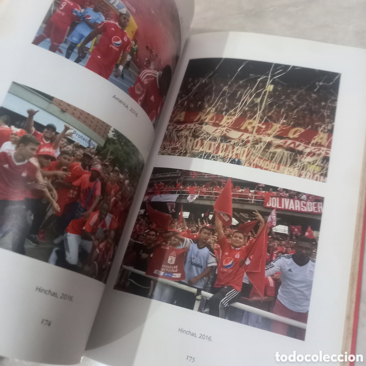 Coleccionismo deportivo: Dos libros del Am&eacute;rica de Cali f&uacute;tbol Club la mechita los diablos rojos escarlata