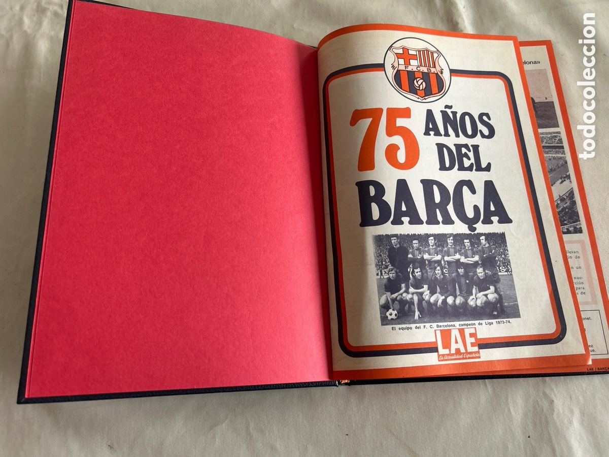 Collectionnisme sportif: Magnifico libro 75 a&ntilde;os del Bar&ccedil;a