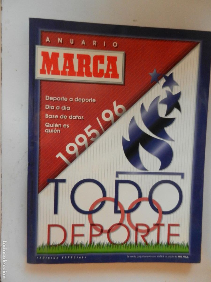 Coleccionismo deportivo: ANUARIO MARCA - TODO DEPORTE -1995/96 EDICION ESPECIAL DEPORTE A DEPORTE , BASE DE DATOS