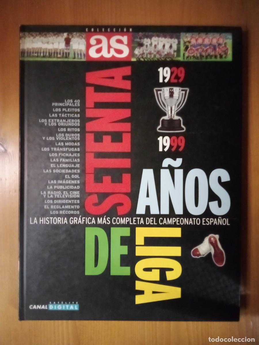 Coleccionismo deportivo: SETENTA A&Ntilde;OS DE LIGA, AS, SIN PEGATINAS