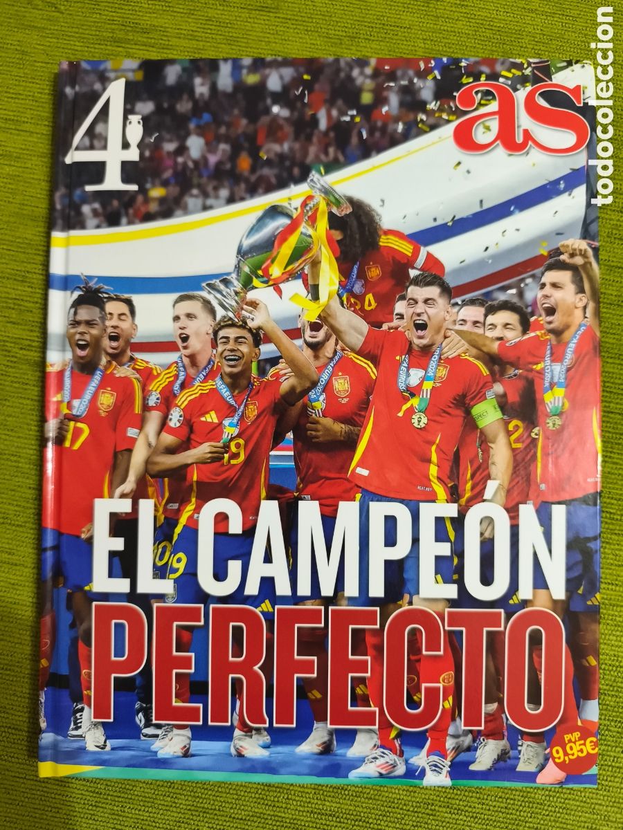 Coleccionismo deportivo: ESPA&Ntilde;A CAMPEONA DE LA EUROCOPA. LIBRO DIARIO AS EL CAMPE&Oacute;N PERFECTO. ESPA&Ntilde;A 2 INGLATERRA 1