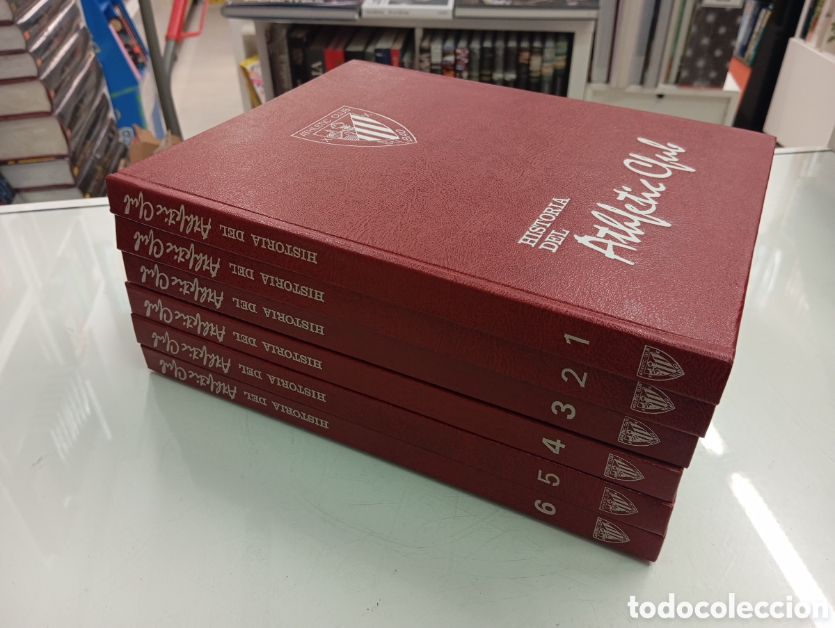 Coleccionismo deportivo: HISTORIA DEL ATHLETIC CLUB DE BILBAO 6 TOMOS COMPLETA MUY BUEN ESTADO 1985 Edita Athletic club Vasco