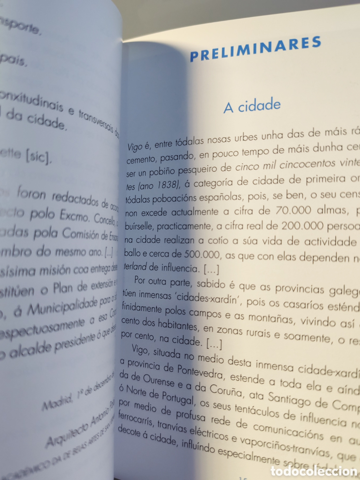 Libros: PLAN DE EXTENSION E REFORMA INTERIOR DA CIDADE DE VIGO. Antonio Palacios, 2002 - Foto 4
