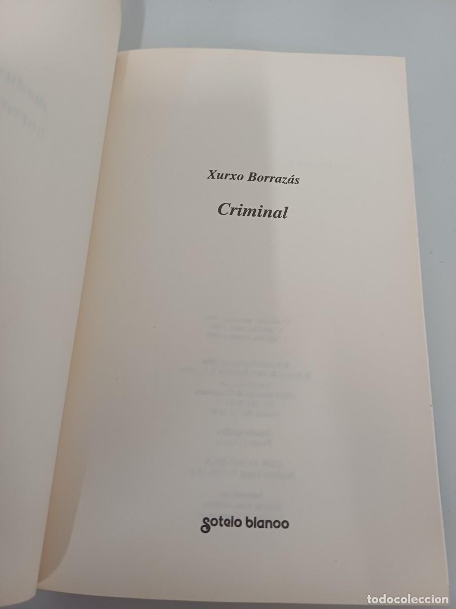 Libros: CRIMINAL - Xurxo Borrazas - Foto 2