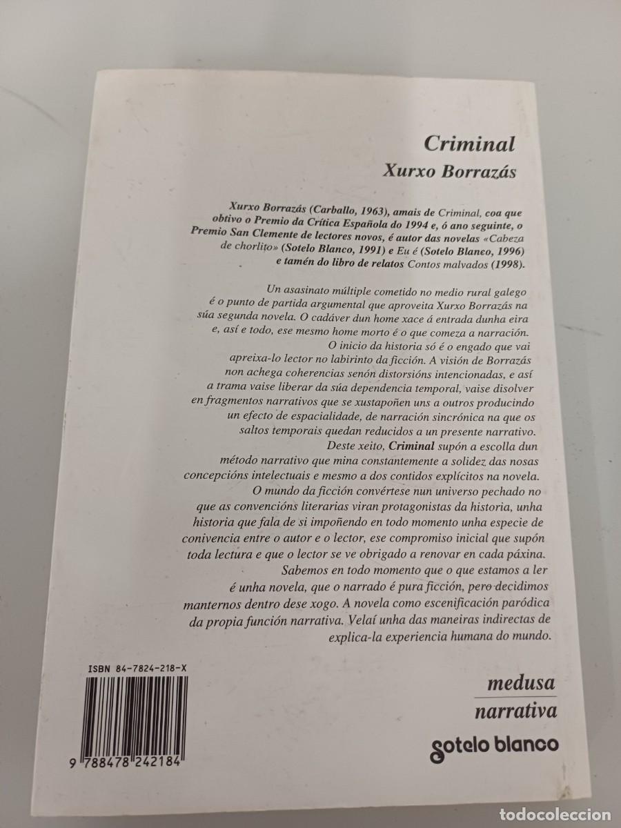 Libros: CRIMINAL - Xurxo Borrazas - Foto 4