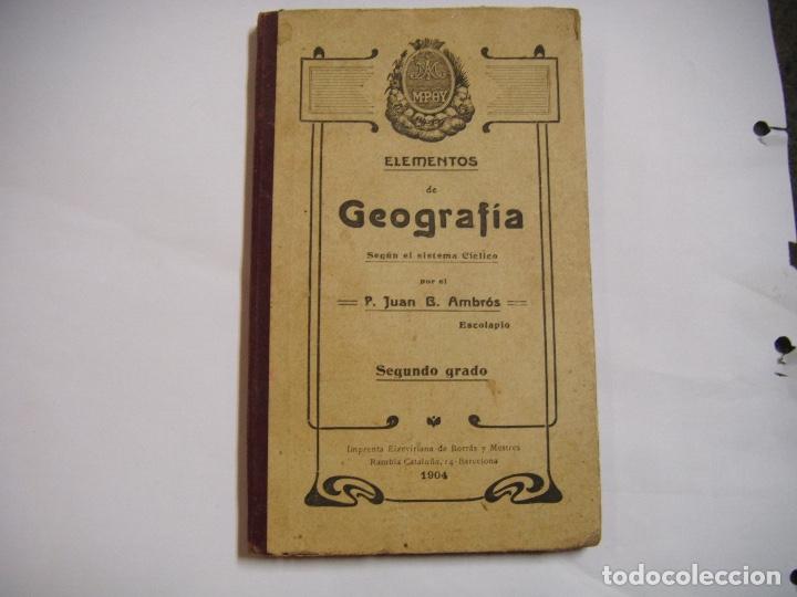 Libros: Elementos de Geografia Segundo grado de 1904 - Foto 1