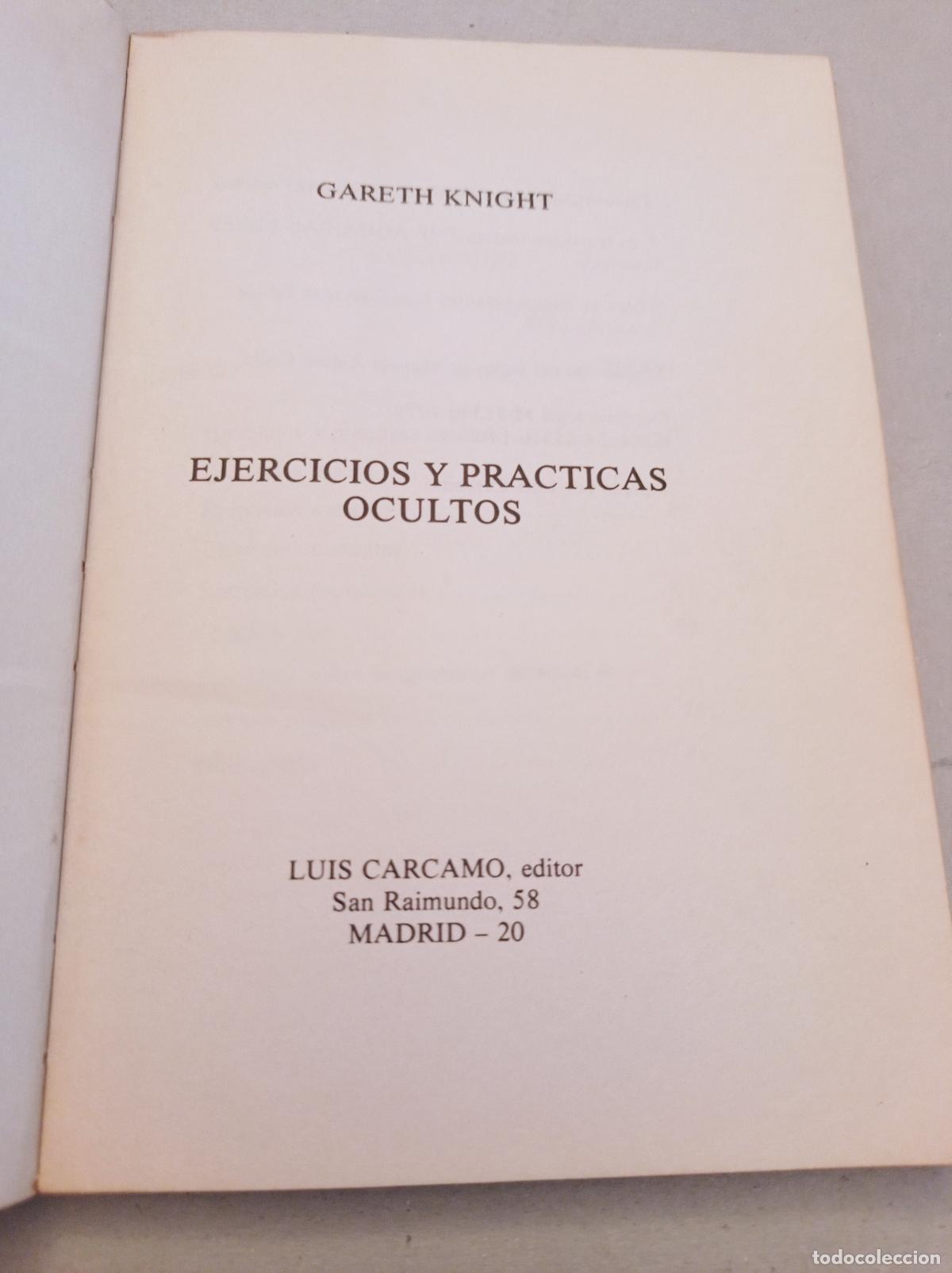Libros: EJERCICIOS Y PRACTICAS OCULTOS - GARETH KNIGHT - Foto 2