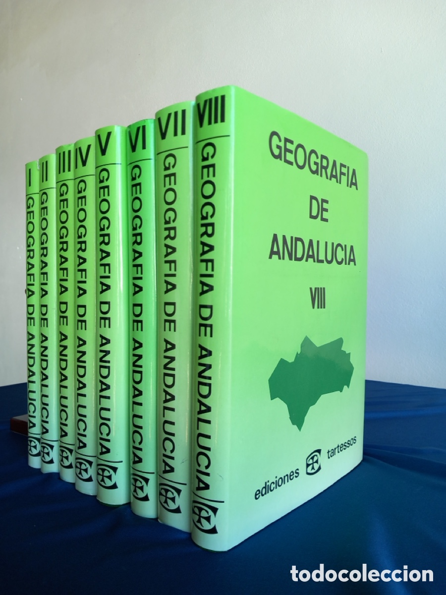 Libros: Coleccion completa Geograf&iacute;a de Andaluc&iacute;a - 8 tomos
