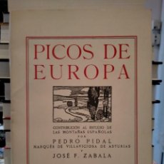 Libri: PEDRO PIDAL/JOSÉ ZABALA.PICOS DE EUROPA.ESTUDIO DE LAS MONTAÑAS ESPAÑOLAS(1918)EDICIÓN FACSÍMIL .E.N. Lote 301300843