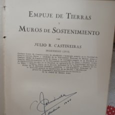 Libros: BARIBOOK 189 EMPUJE DE TIERRAS Y MUROS DE SOSTENIMIENTO JULIO R CASTIÑEIRAS CALPE ENVIO.3, EUROS