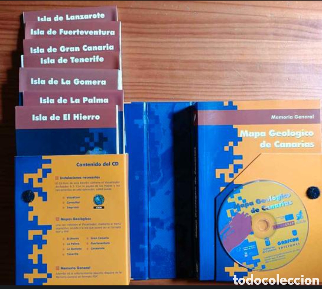 Libros: Mapa Geol&oacute;gico de Canarias (Estuche) - Foto 2