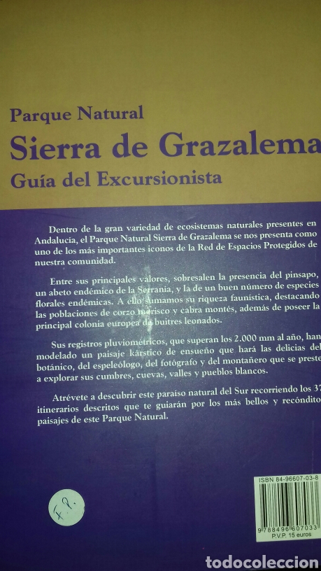 Libros: Sierra de Grazalema.Guia del excursionista. - Foto 4