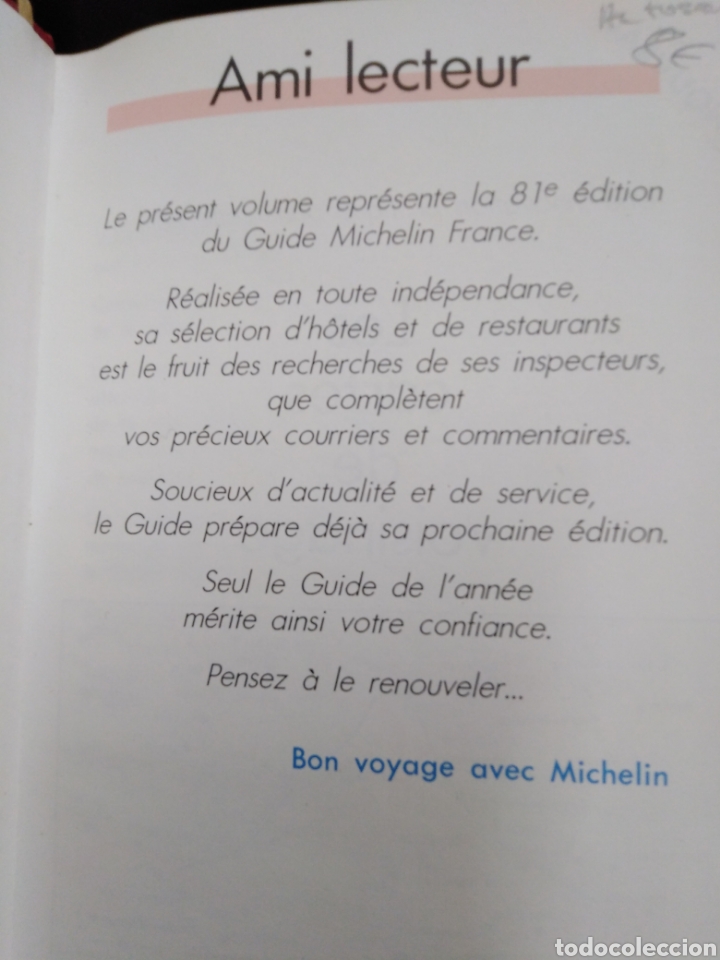 Libros: GU&Iacute;A MICHELIN - 1990, MICHELIN-EN FRANC&Eacute;S - Foto 3