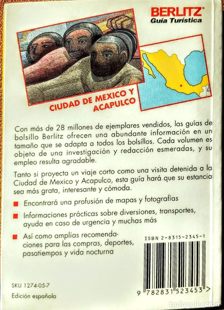 Libros: CIUDAD DE MEXICO Y ACAPULCO.BERLITZ - Foto 3