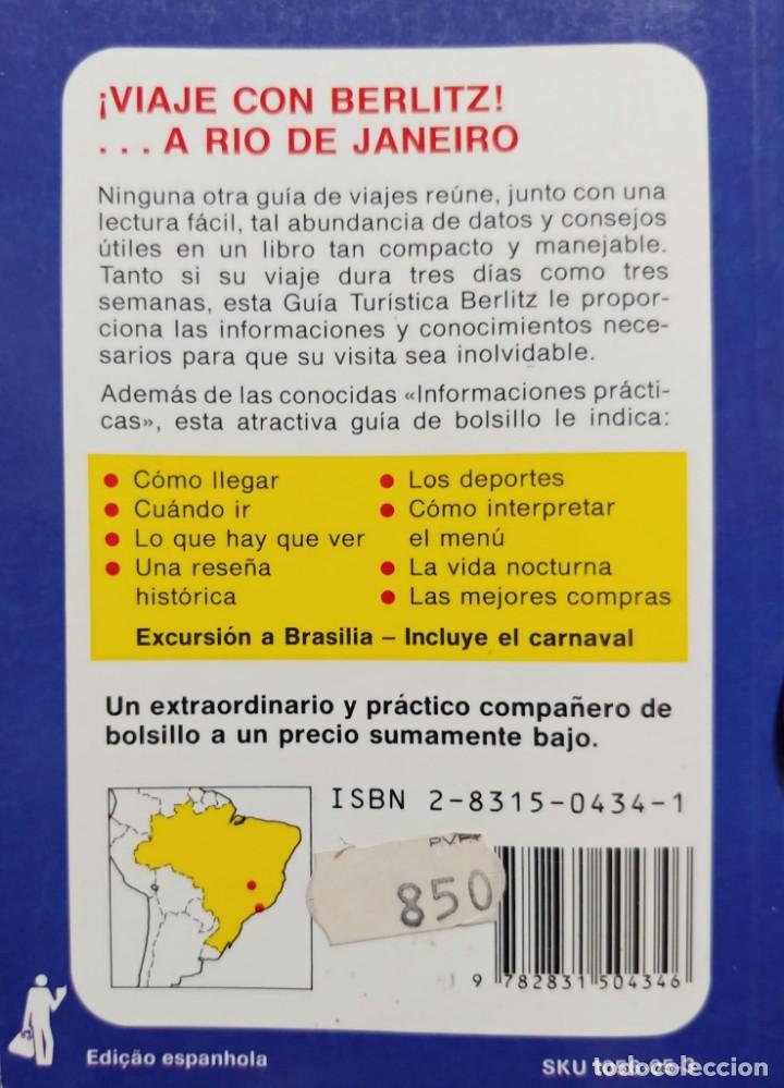 Libros: RIO DE JANEIRO. BERLITZ - Foto 3