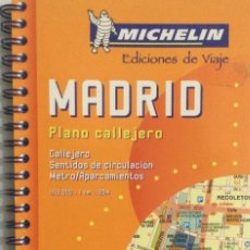 Libros: MADRID. PLANO CALLEJERO. EN LIBRO ESPIRAL. MICHELÍN. NUEVO. Lote 338675683