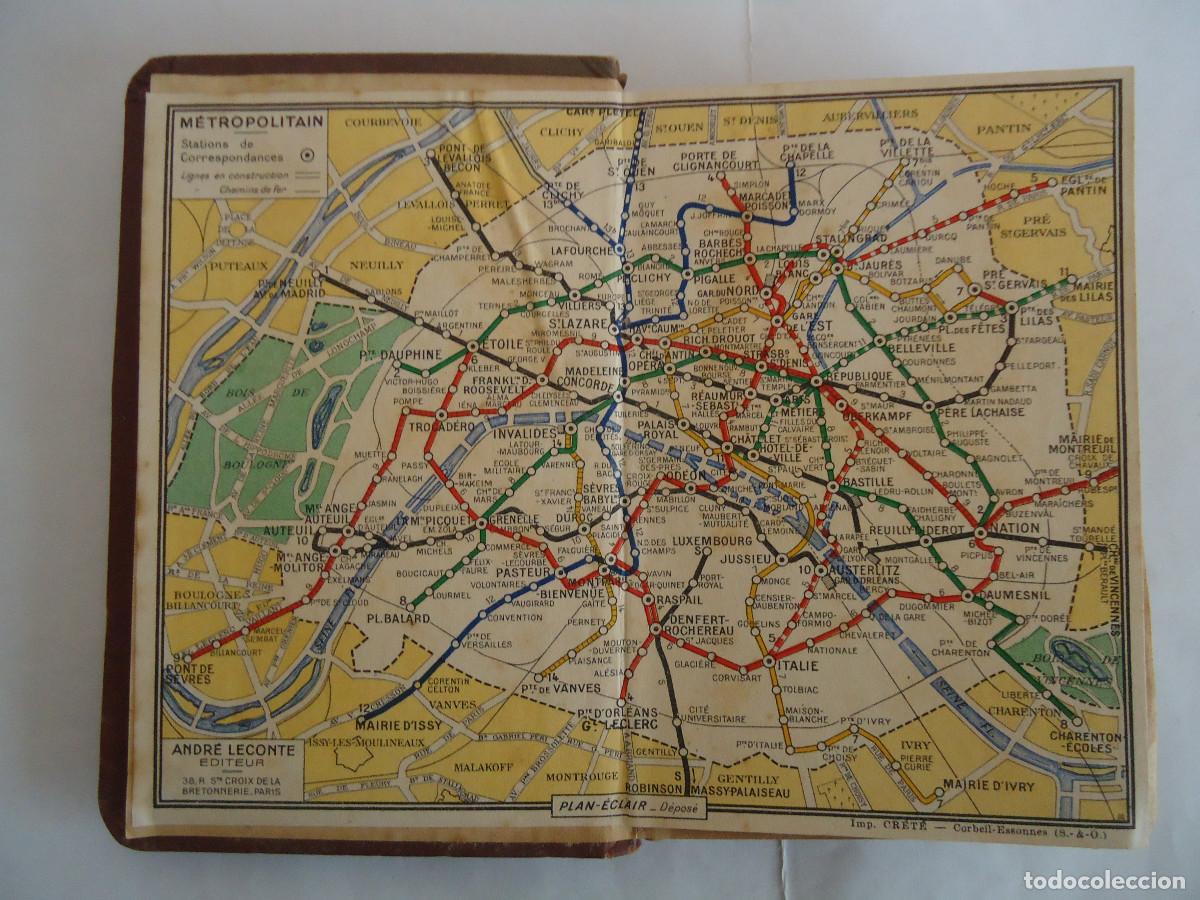 Libros: LIBRO PLANOS DE PARIS , ESCRITO EN FRANCES. ANTIGUO. PP. - 7 - Foto 2